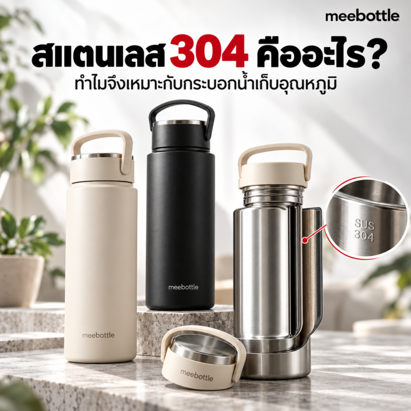 กระบอกน้ำสแตนเลส 304